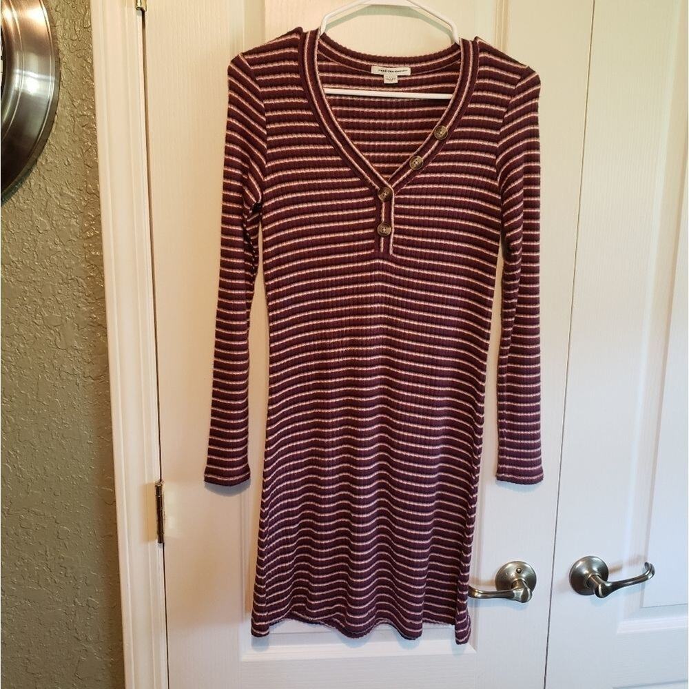 NEW, AMERICAN Eagle ribbed, striped, mini, sweater dress size M, SM,‎ XS